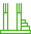 Prefabrikace - ikona zelená